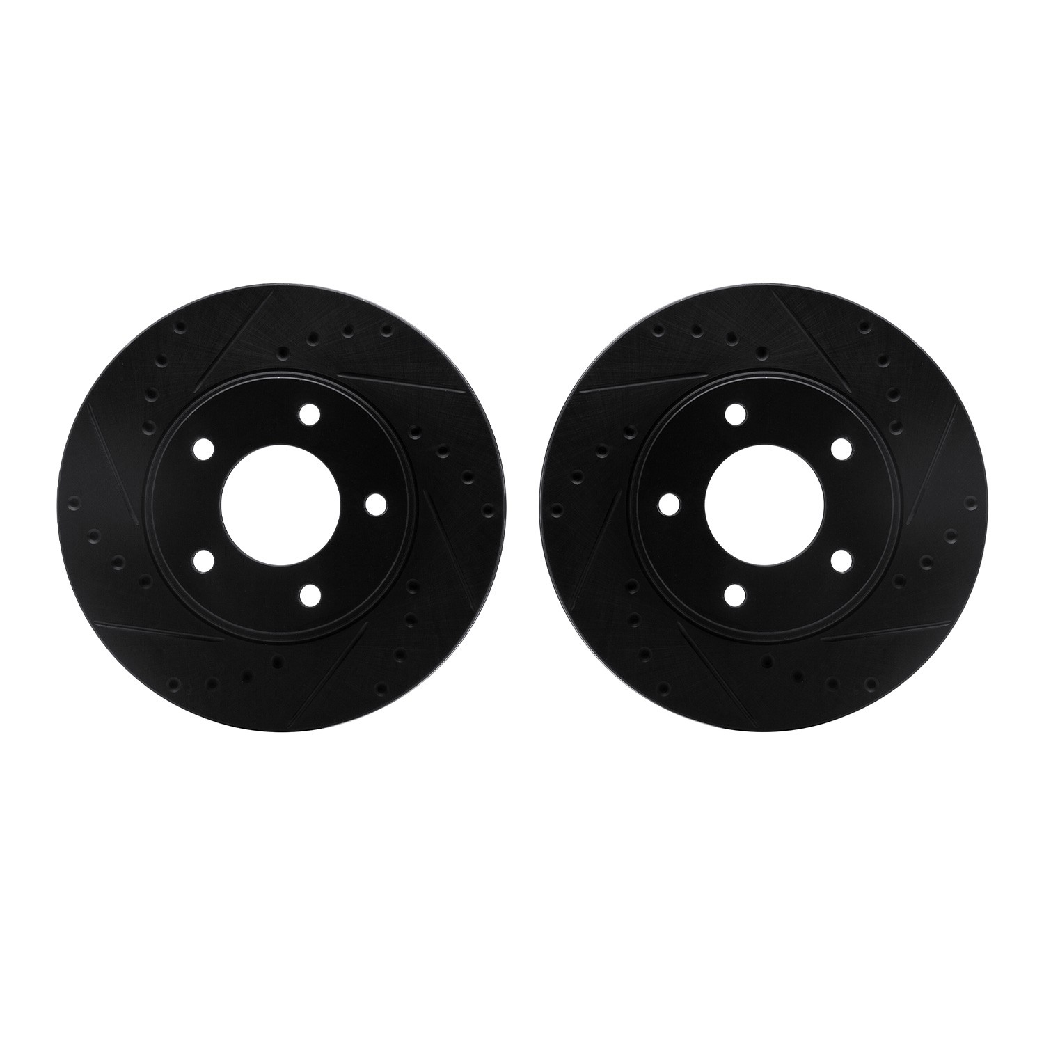 DFC Brake Rotors - Drilled & Slotted - Black