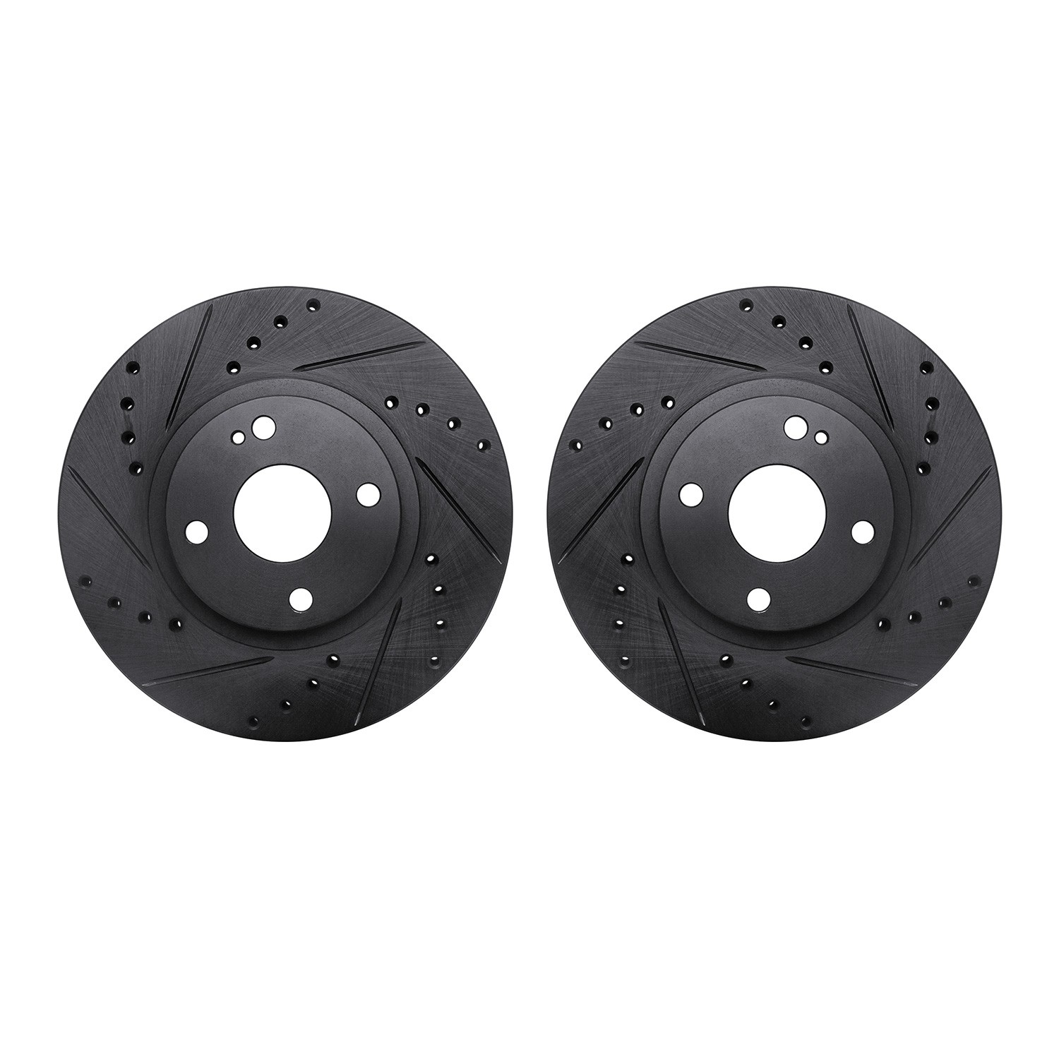 DFC Brake Rotors - Drilled & Slotted - Black
