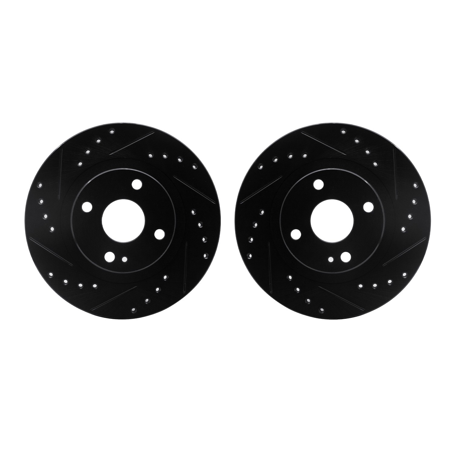 DFC Brake Rotors - Drilled & Slotted - Black