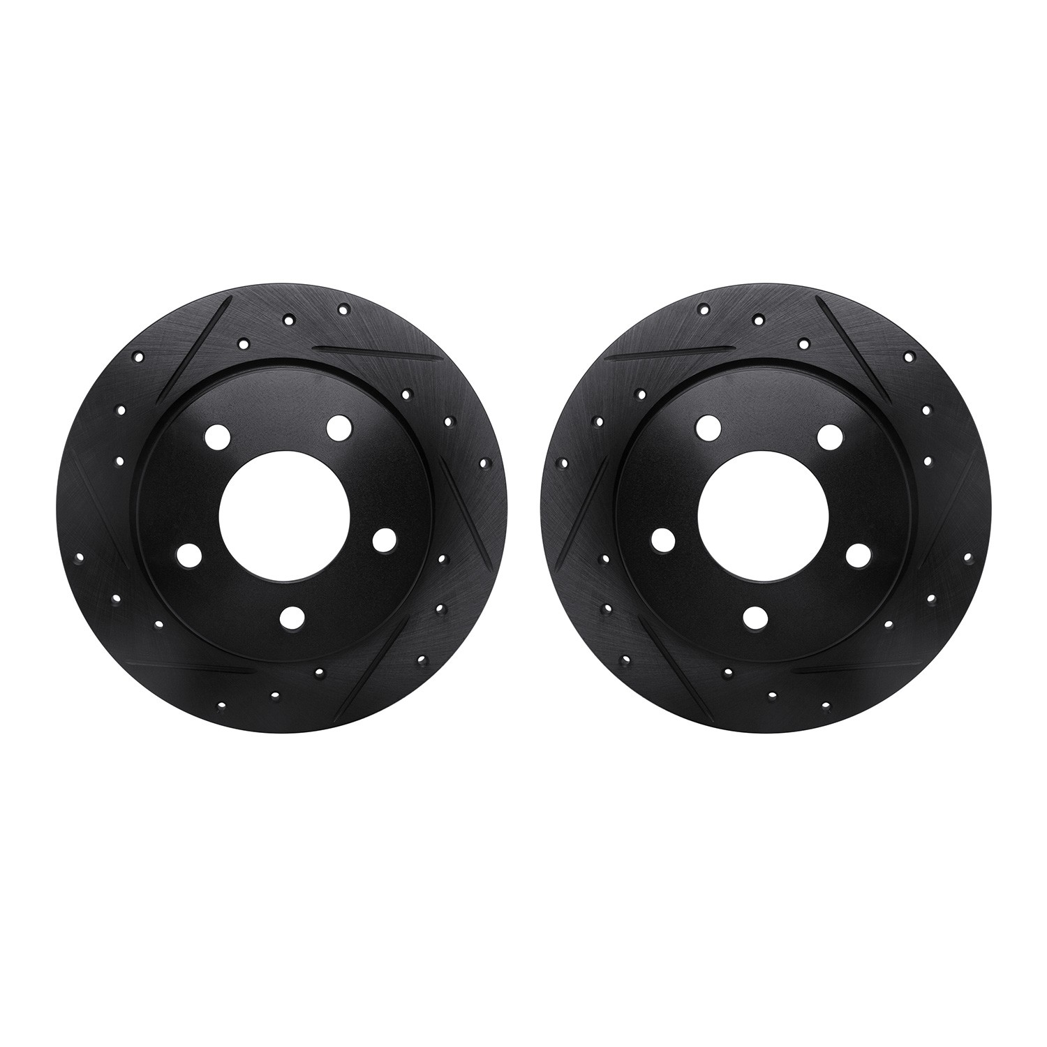DFC Brake Rotors - Drilled & Slotted - Black