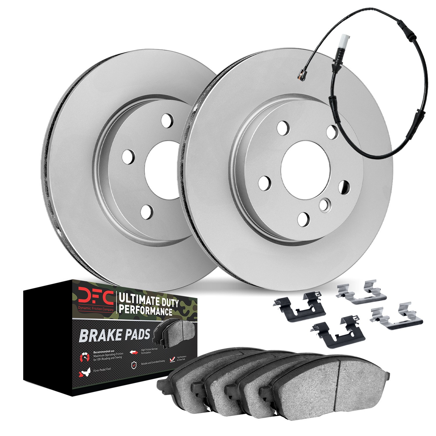 DFC Hi-Carbon Rotor - HD Brake Pad - Hardware and Sensor