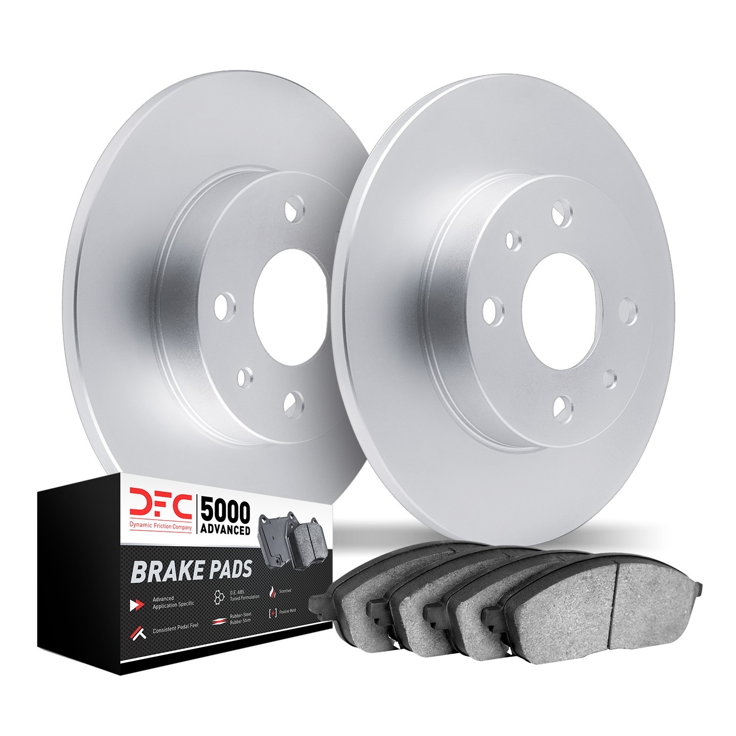 DFC Hi-Carbon Alloy GEOMET Coated Rotors w/5000 Brake Pads