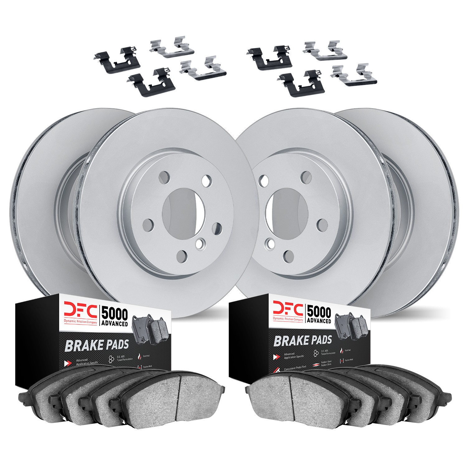 DFC Hi-Carbon Rotor w/5000 Brake Pads & HW Kit