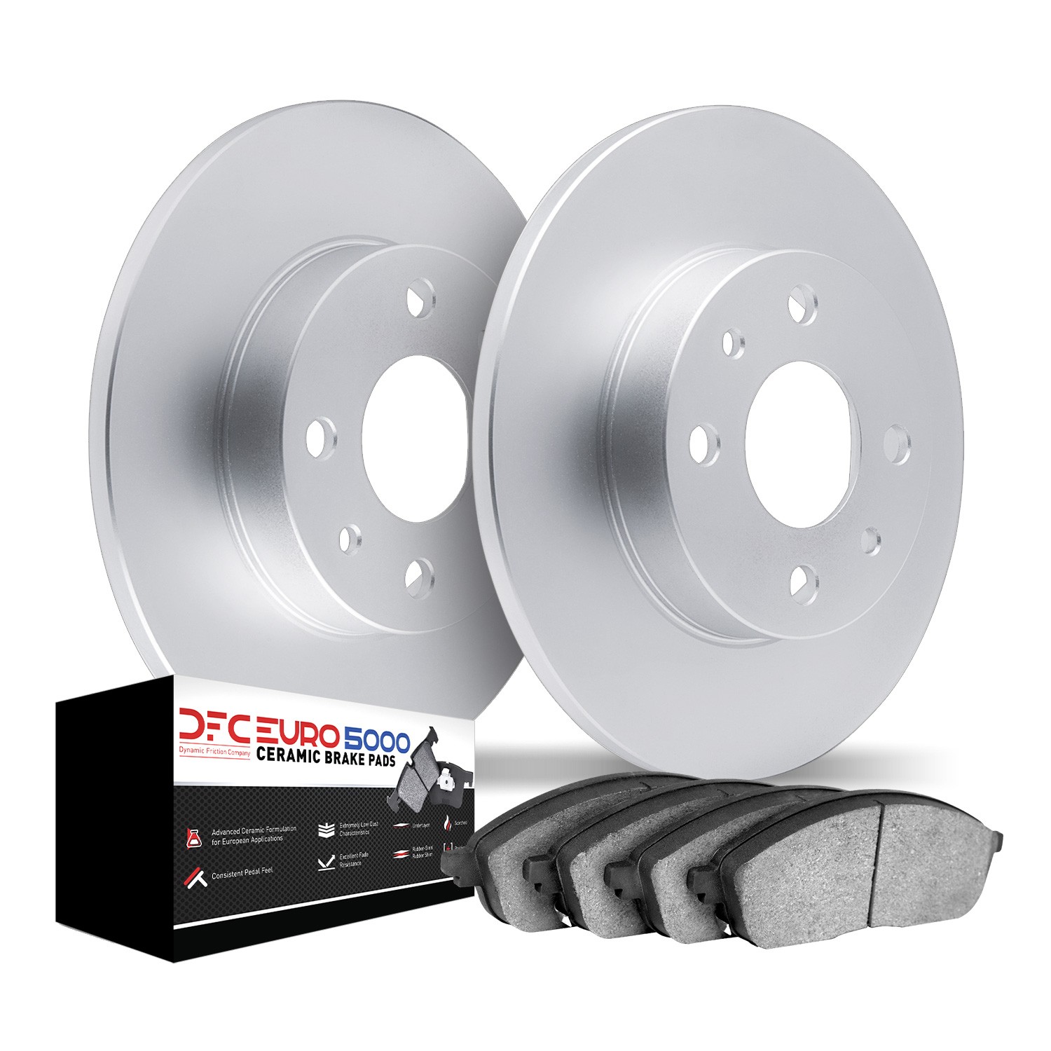DFC GEOMET Rotors with EURO 5000 Ceramic Brake Pads