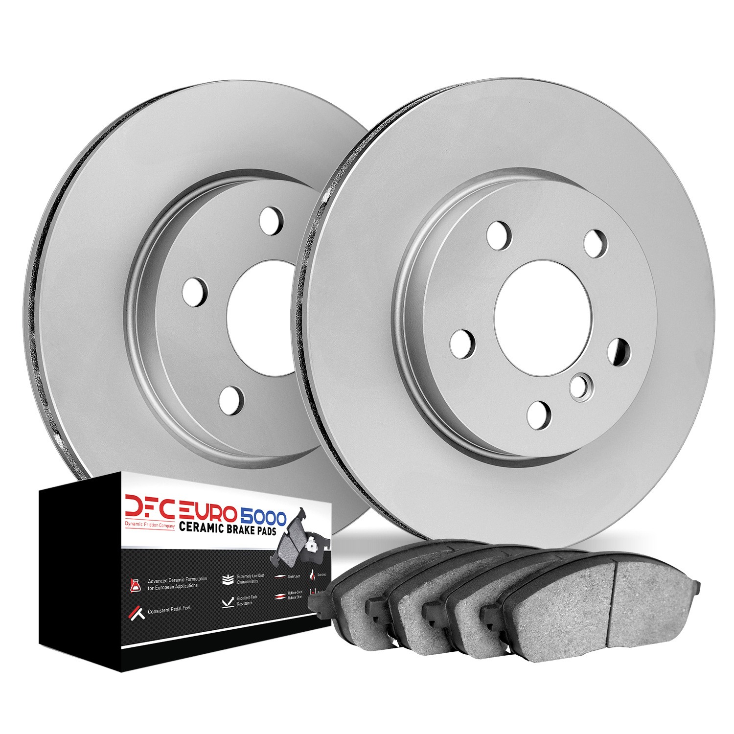 DFC GEOMET Rotors with EURO 5000 Ceramic Brake Pads