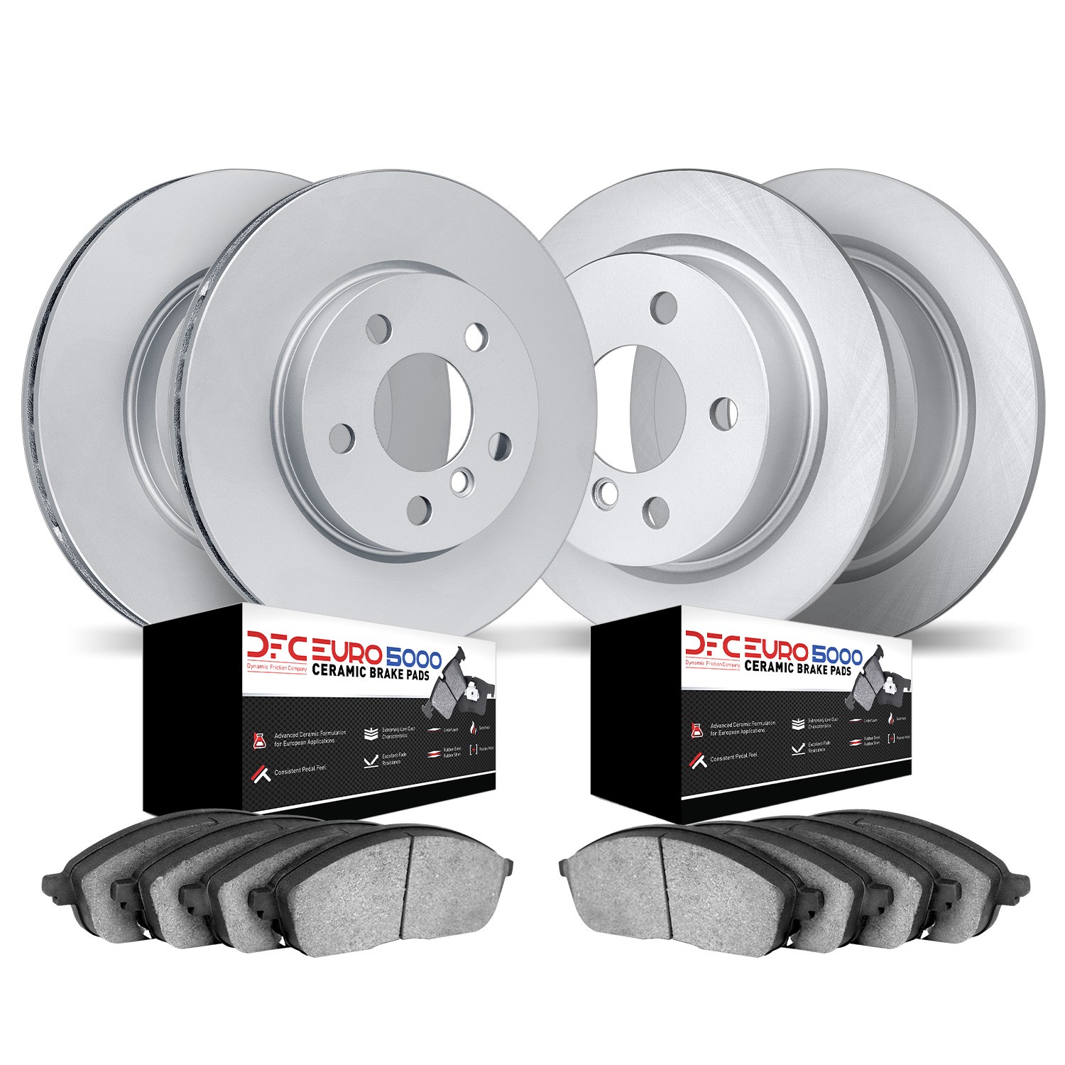 DFC GEOMET Rotors with EURO 5000 Ceramic Brake Pads