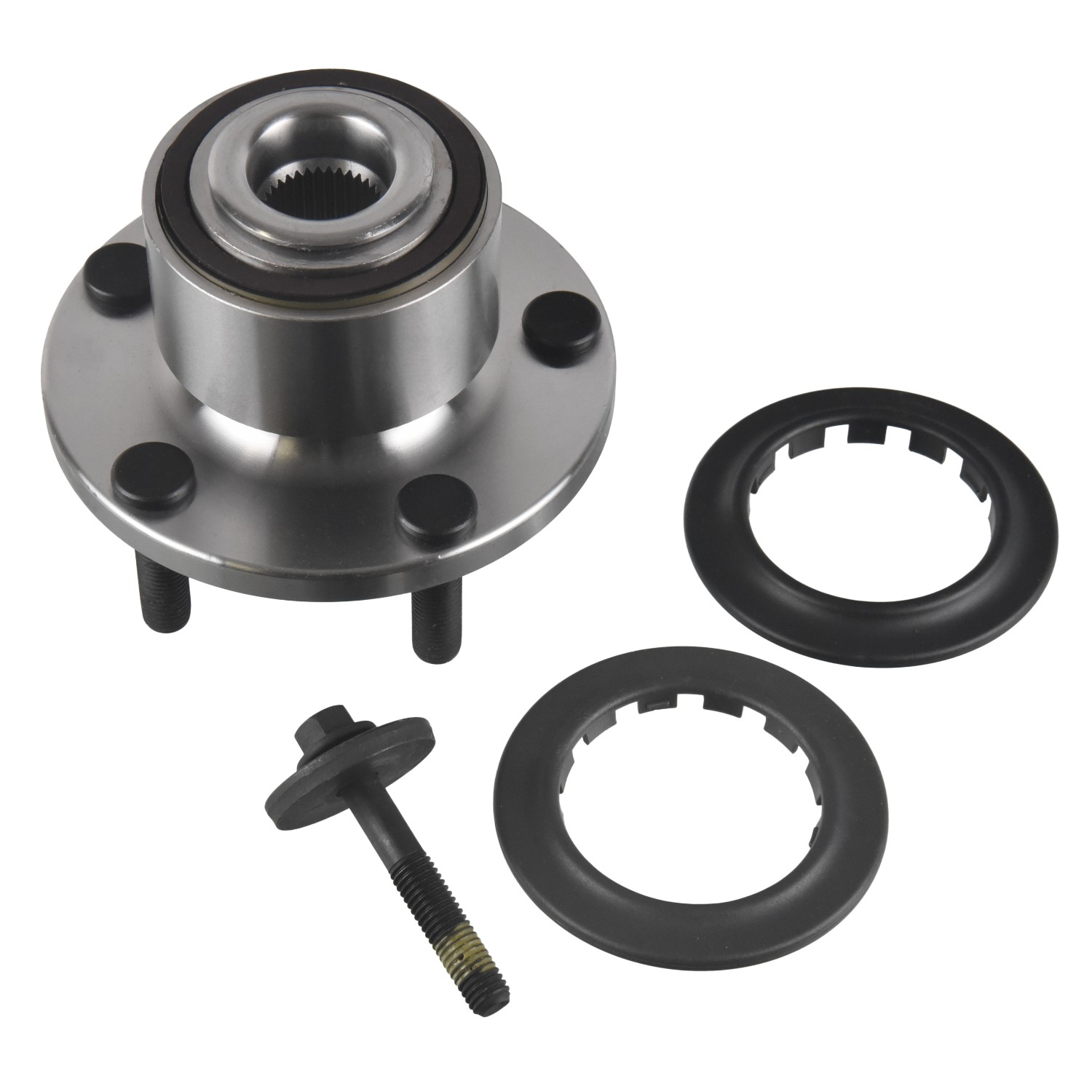 Wheel Bearing Kit with wheel hub, ABS sensor ring and additional parts