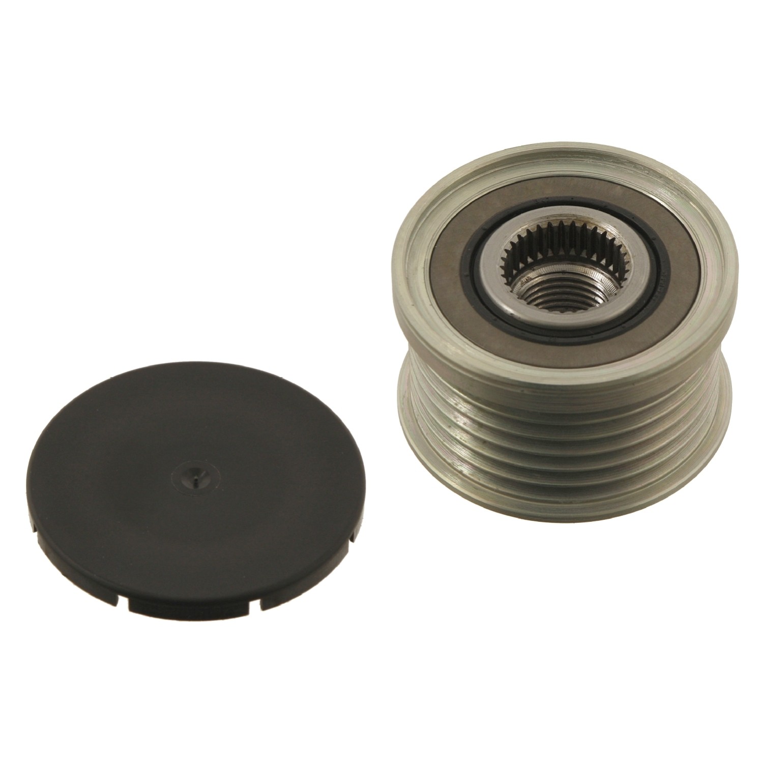 Alternator Overrun Pulley with lid