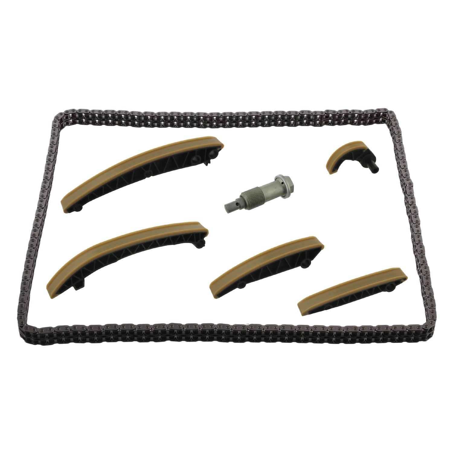 Timing Chain Kit for camshaft, with guide rails and chain tensioner