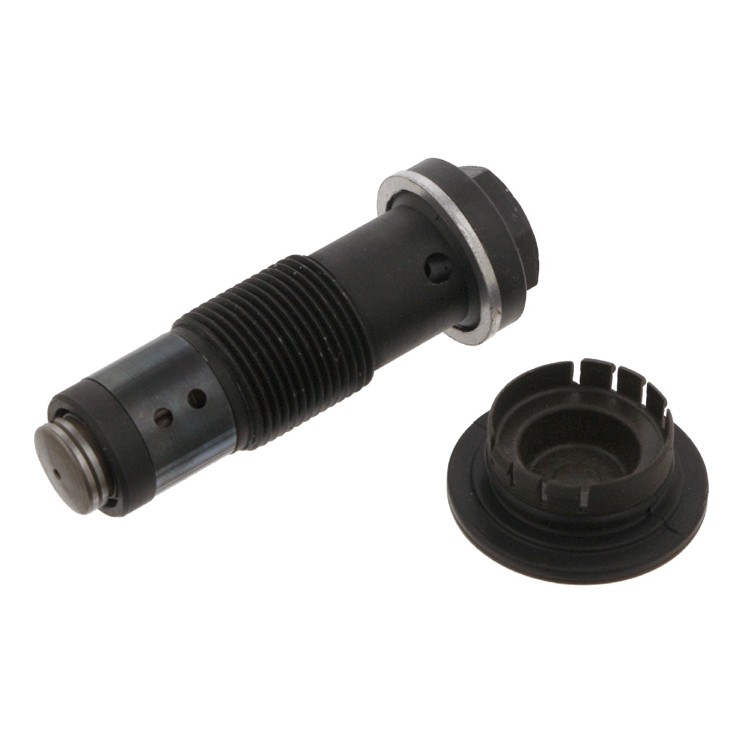 Chain Tensioner for timing chain, with cover plate