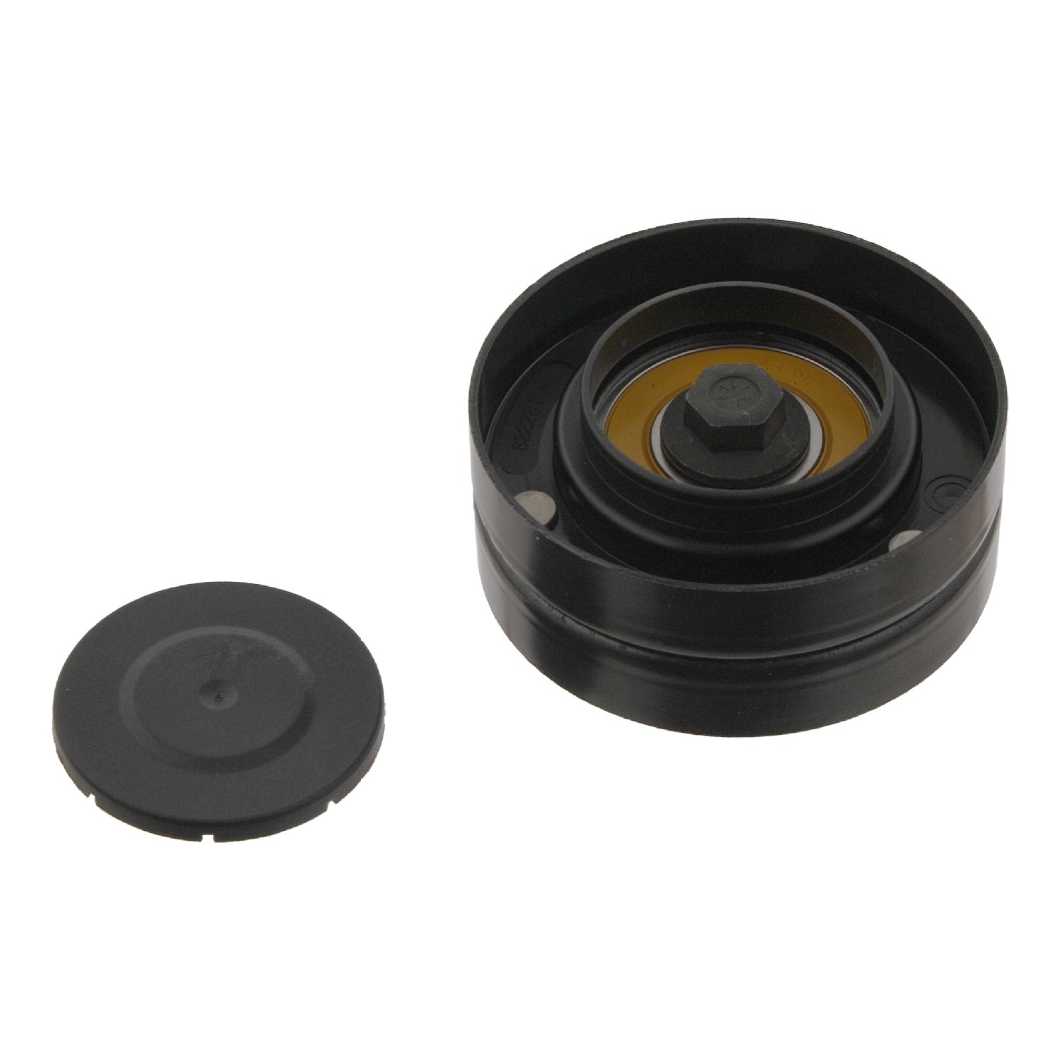 Idler Pulley for auxiliary belt, with bolt