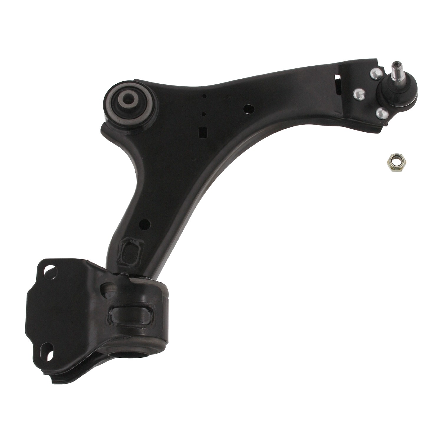 Control Arm with bushes, joint and lock nut