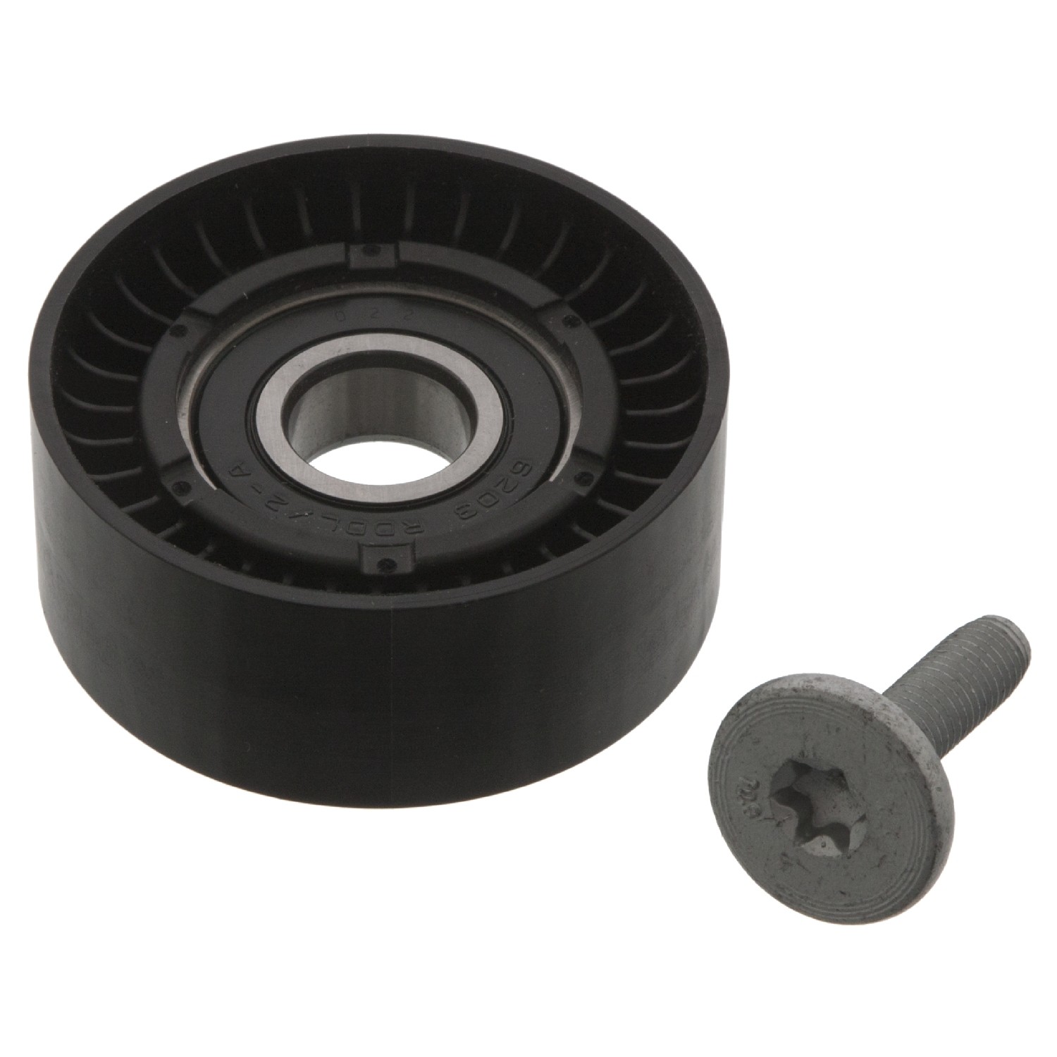Idler Pulley for auxiliary belt, with bolt