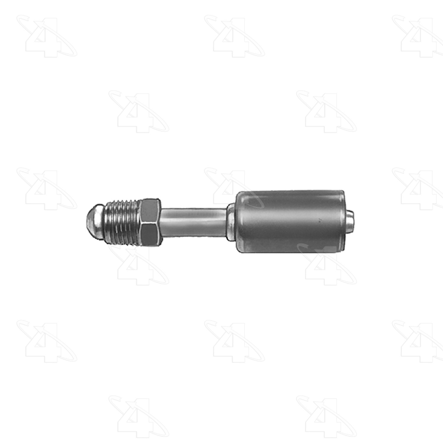 Straight Male Flare, Aluminum, Standard Diameter Beadlock, A/C Fitting