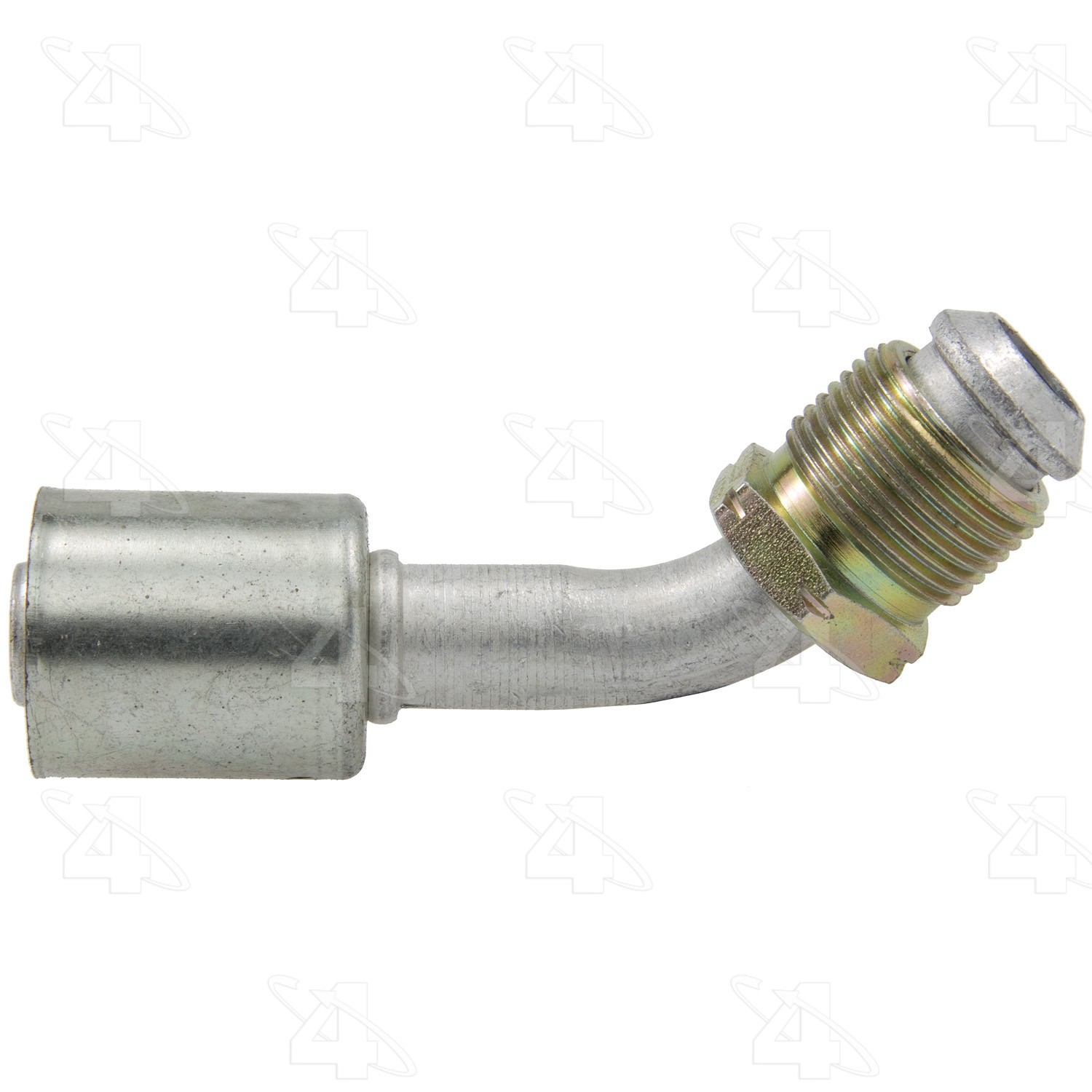 45 Degree Male Flare, Aluminum, Standard Diameter Beadlock, A/C Fitting