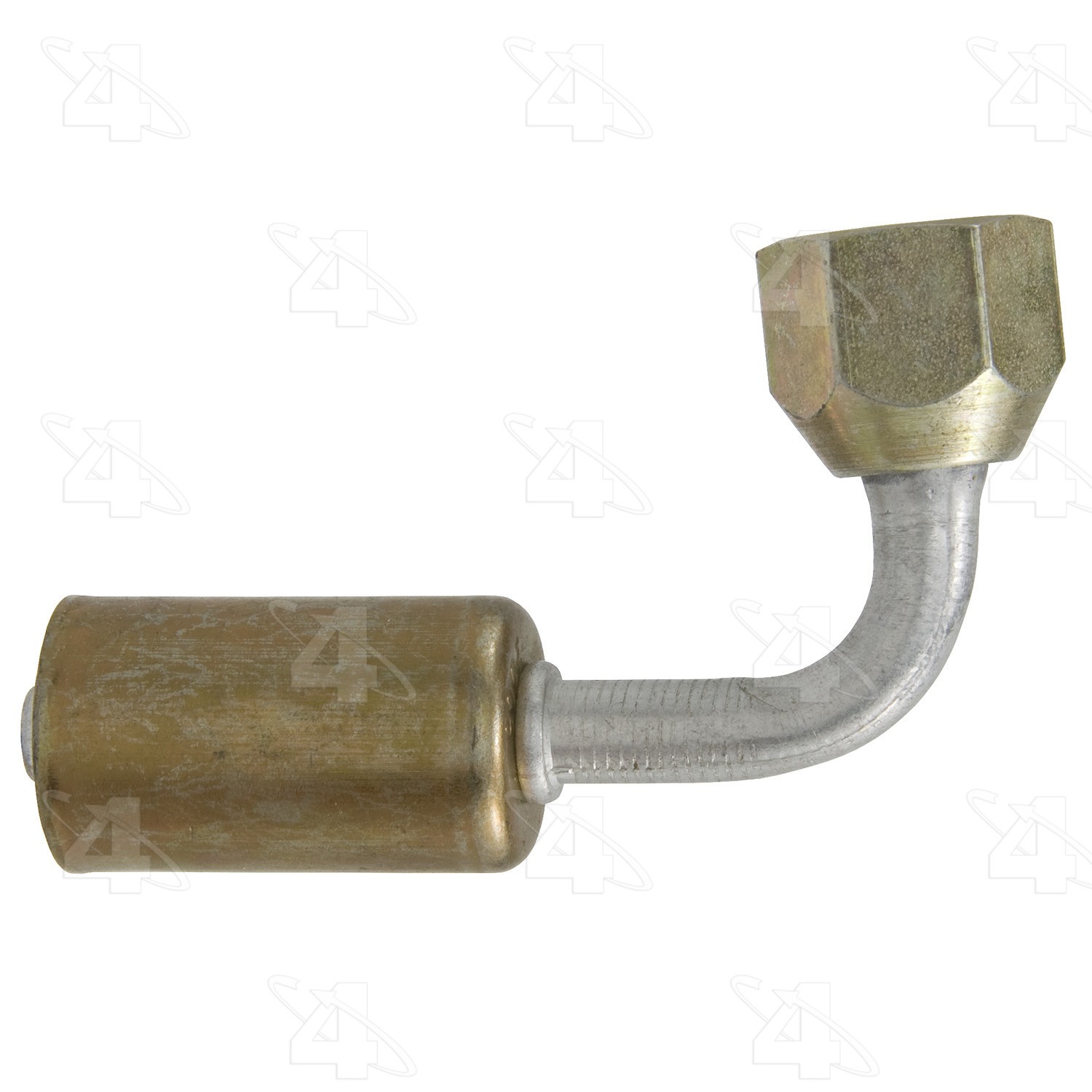 90 Degree Female Flare, Aluminum, Standard Diameter Beadlock, A/C Fitting