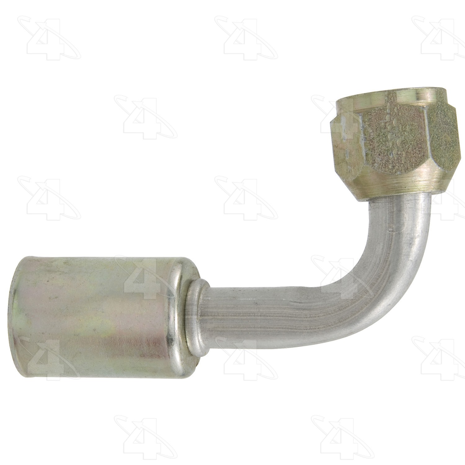90 Degree Female Flare, Aluminum, Standard Diameter Beadlock, A/C Fitting