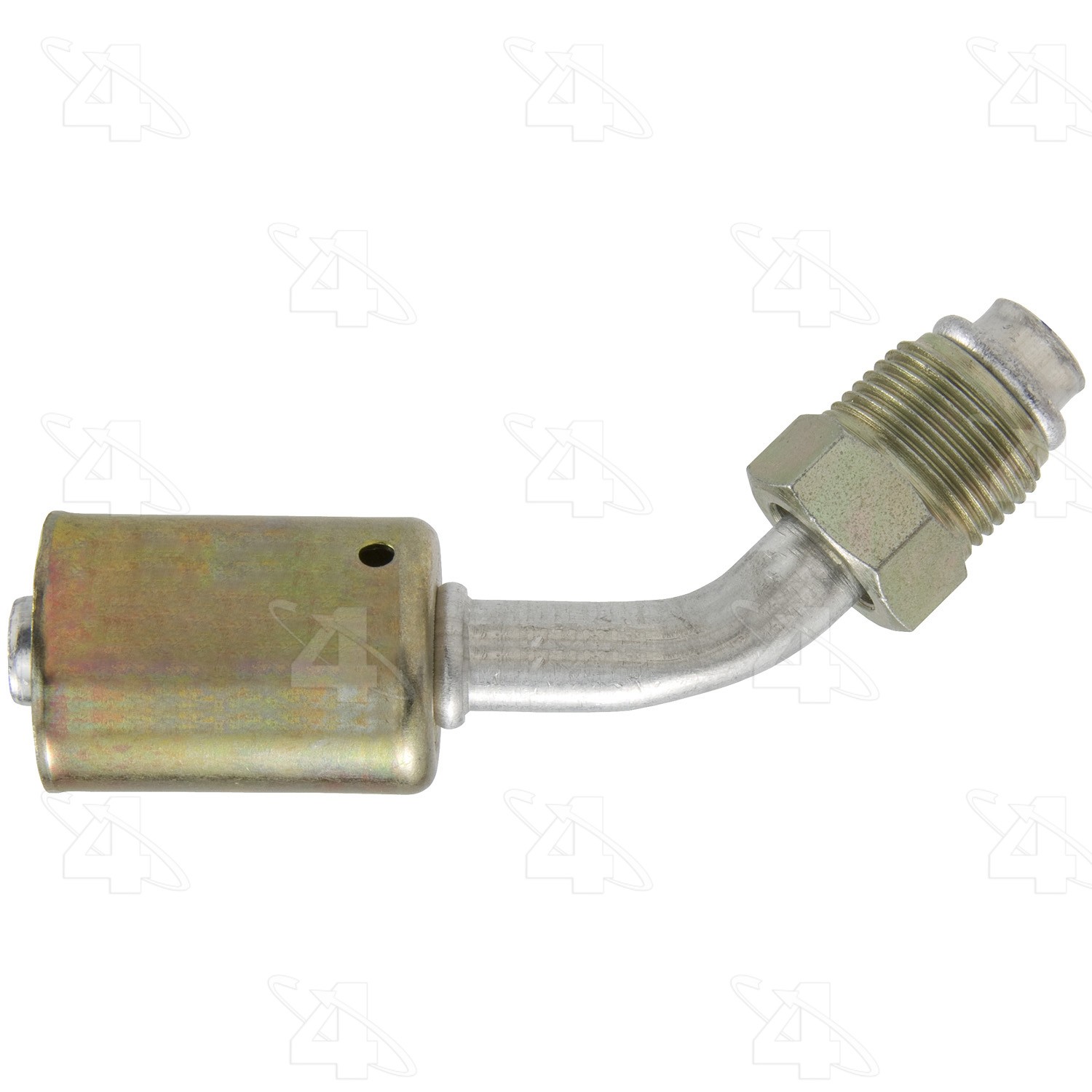 45 Degree Male O-Ring, Aluminum, Standard Diameter Beadlock, A/C Fitting