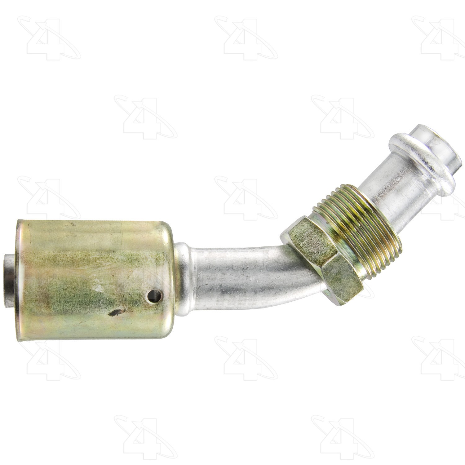 45 Degree Male O-Ring, Aluminum, Standard Diameter Beadlock, A/C Fitting