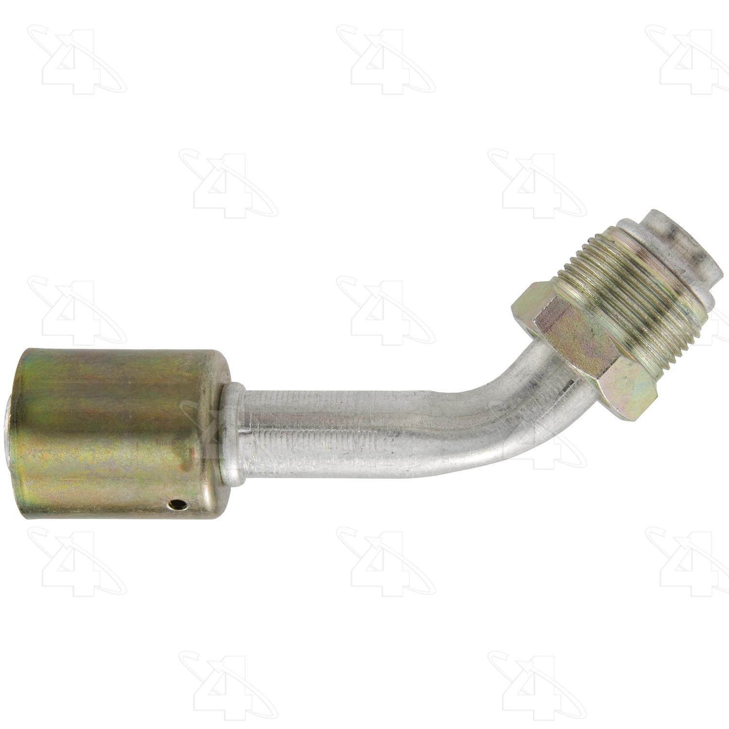 45 Degree Male O-Ring, Aluminum, Standard Diameter Beadlock, A/C Fitting