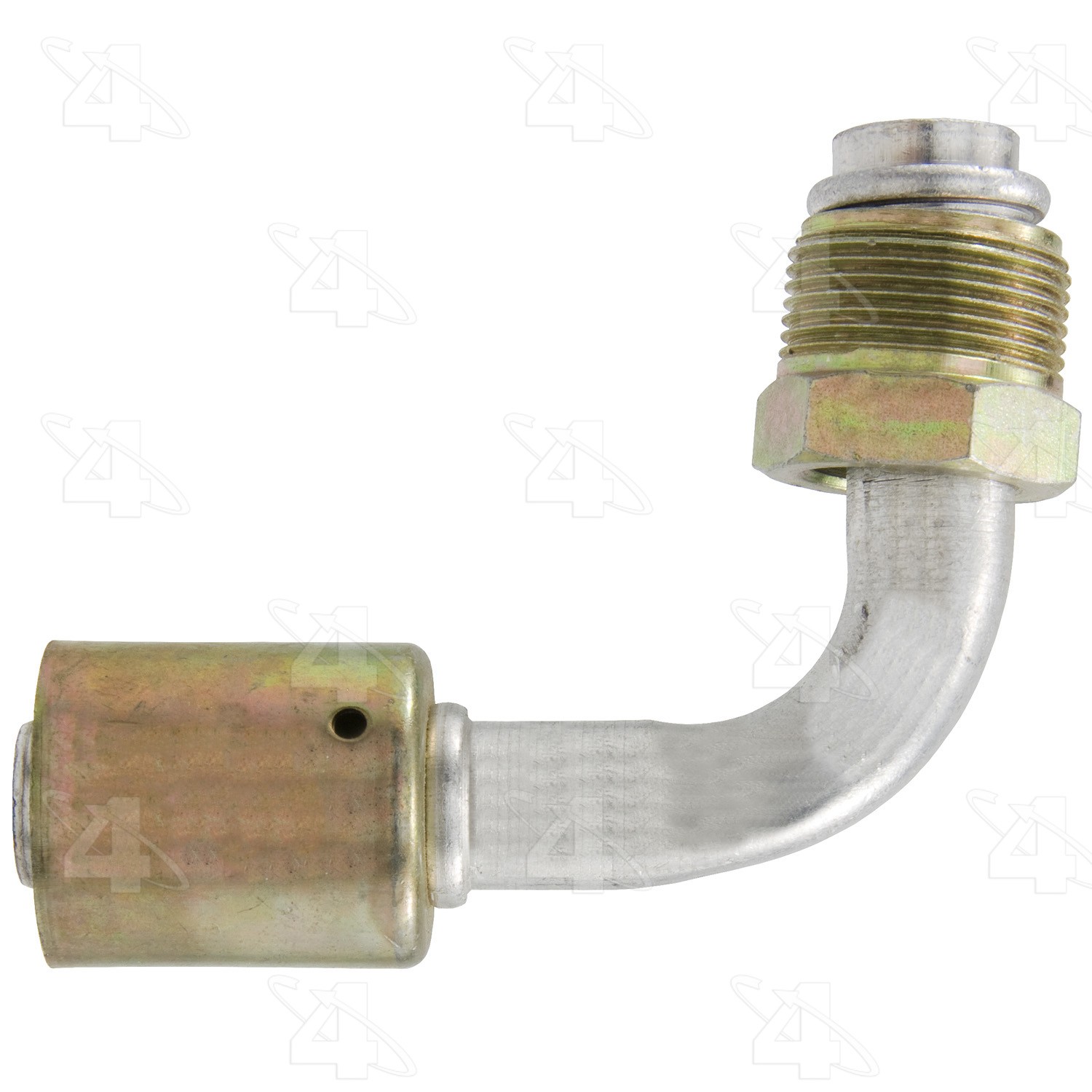 90 Degree Male O-Ring, Aluminum, Standard Diameter Beadlock, A/C Fitting