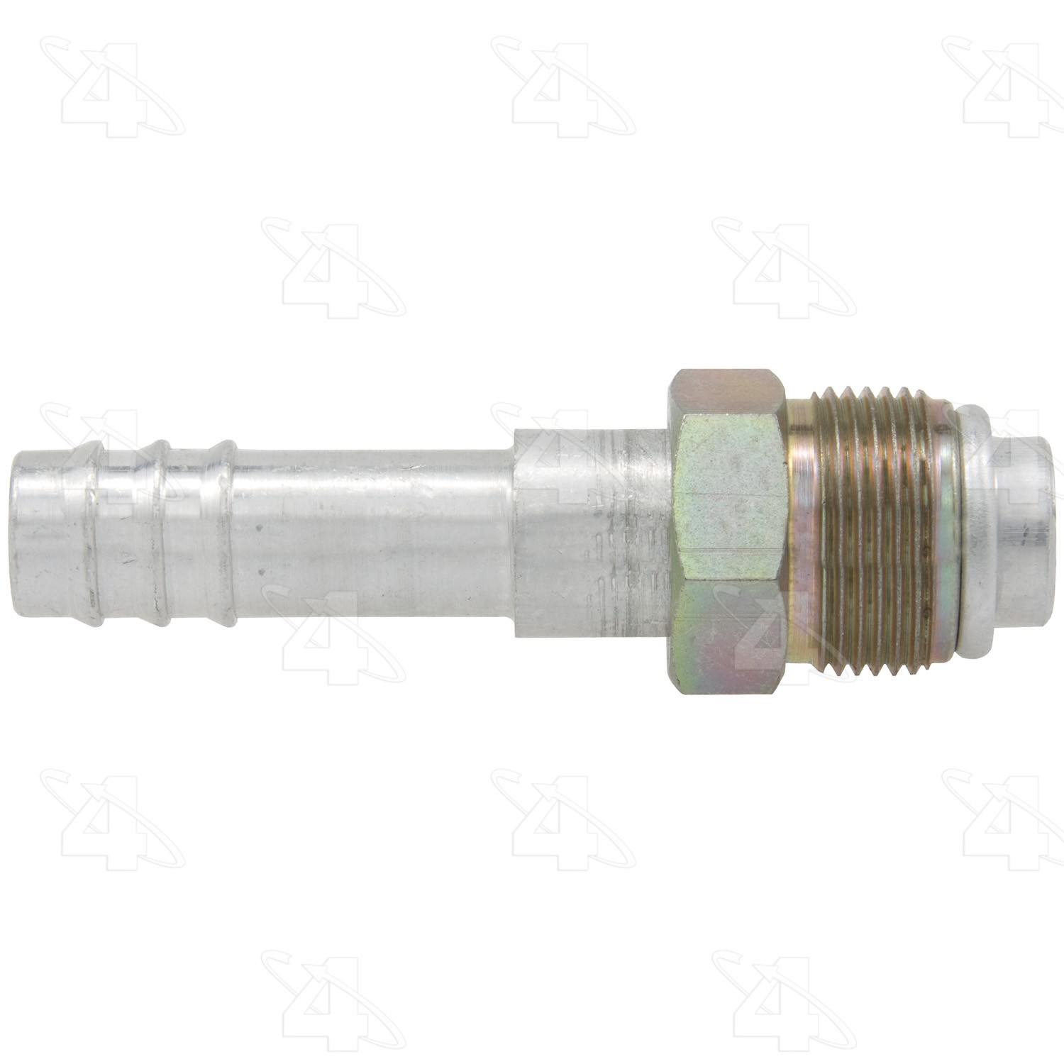 Straight Male O-Ring, Aluminum, Standard Diameter Barb and Clamp, A/C Fitting