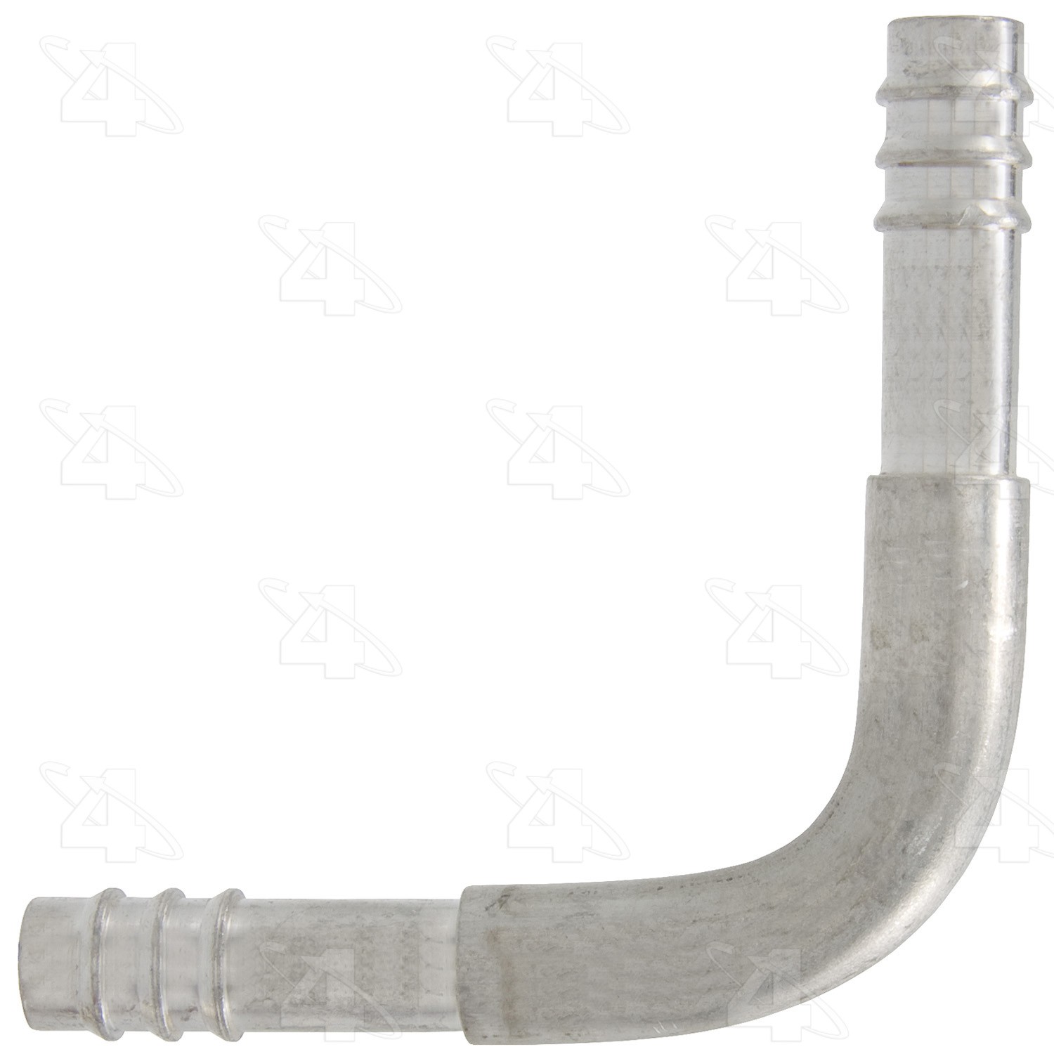 90 Degree In-line Splicer, Aluminum, Standard Diameter Barb and Clamp, A/C Fitting
