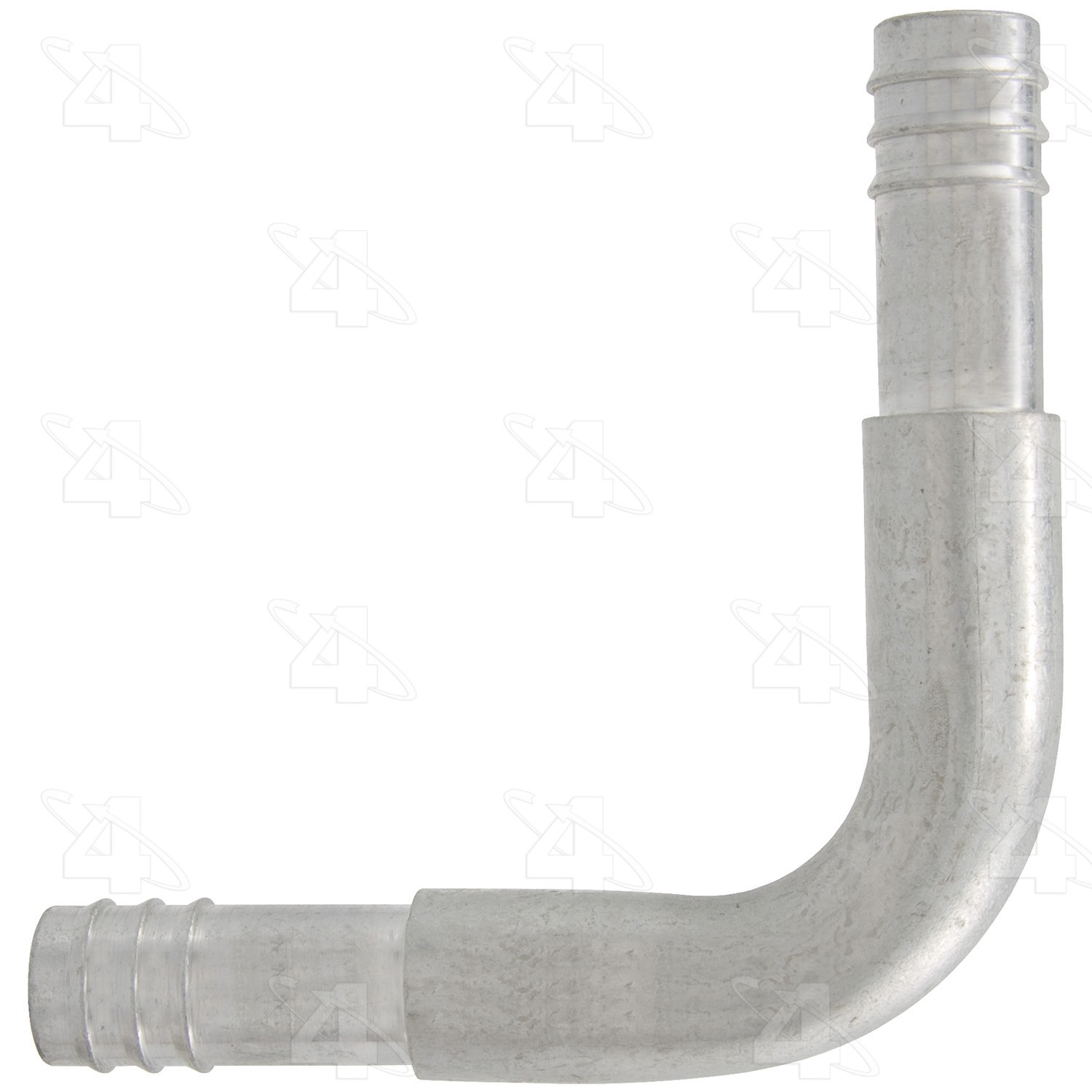 90 Degree In-line Splicer, Aluminum, Standard Diameter Barb and Clamp, A/C Fitting