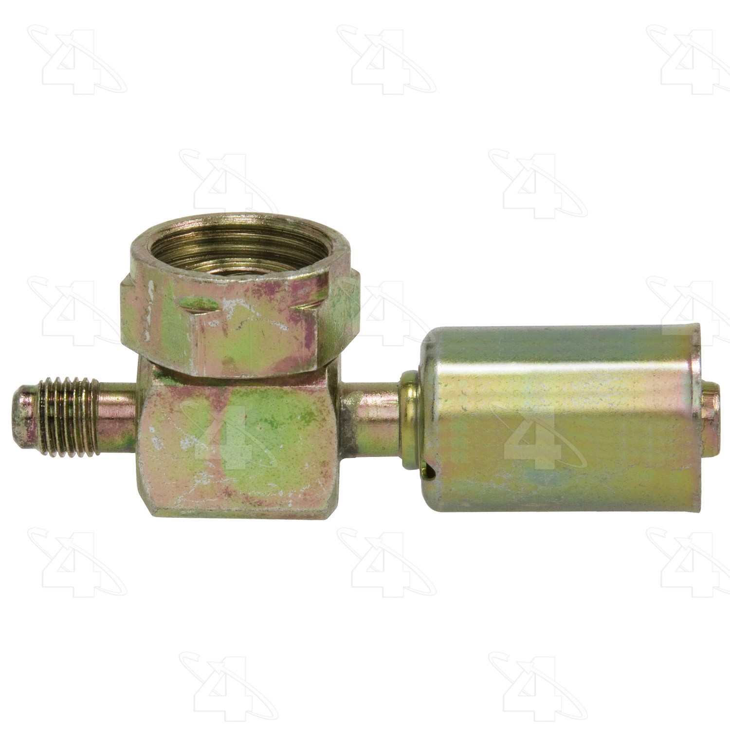 90 Degree Rotolock Short Dropo with R12 Service Port, Steel, Std. Dia. Beadlock