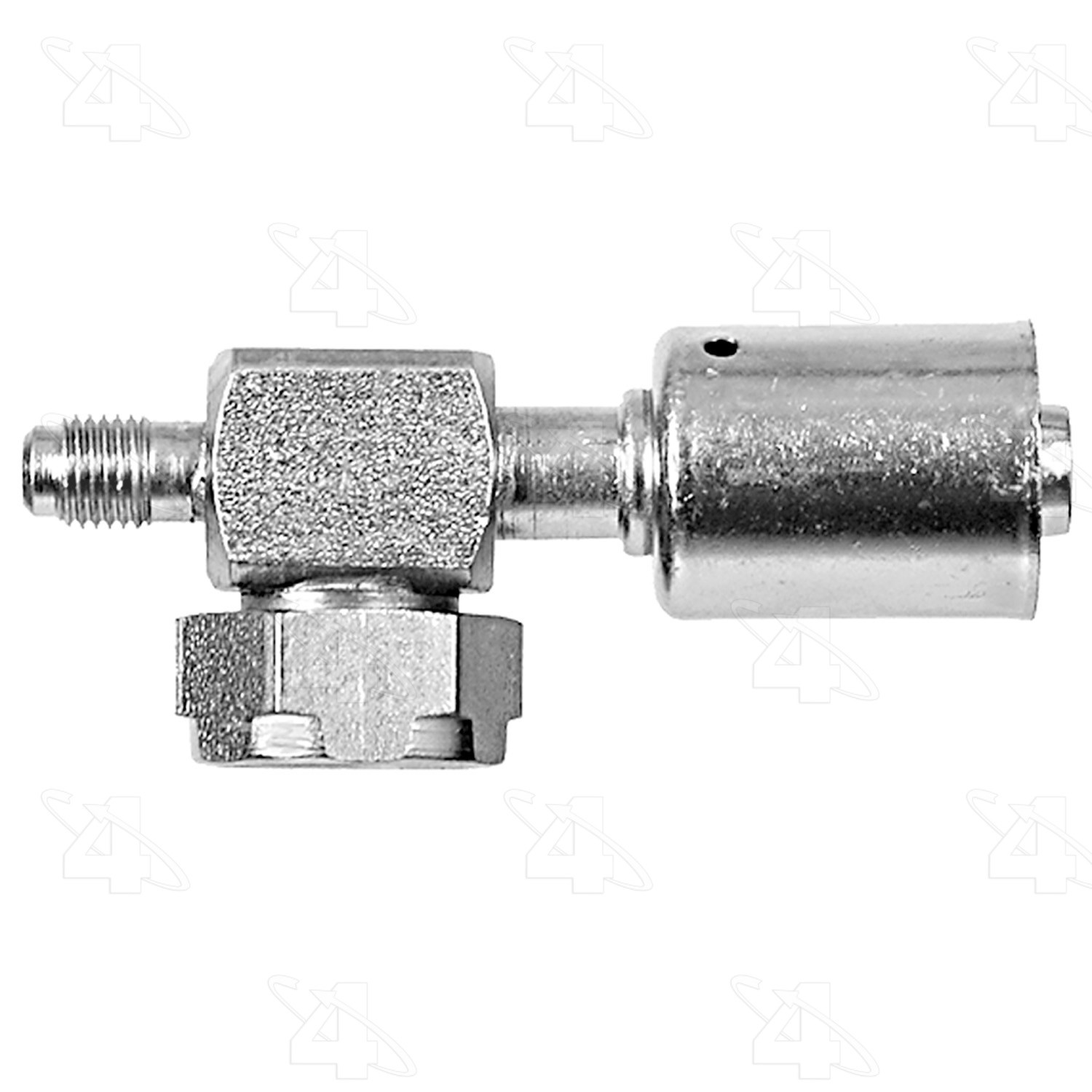 90 Degree Rotolock Short Dropo with R12 Service Port, Steel, Std. Dia. Beadlock