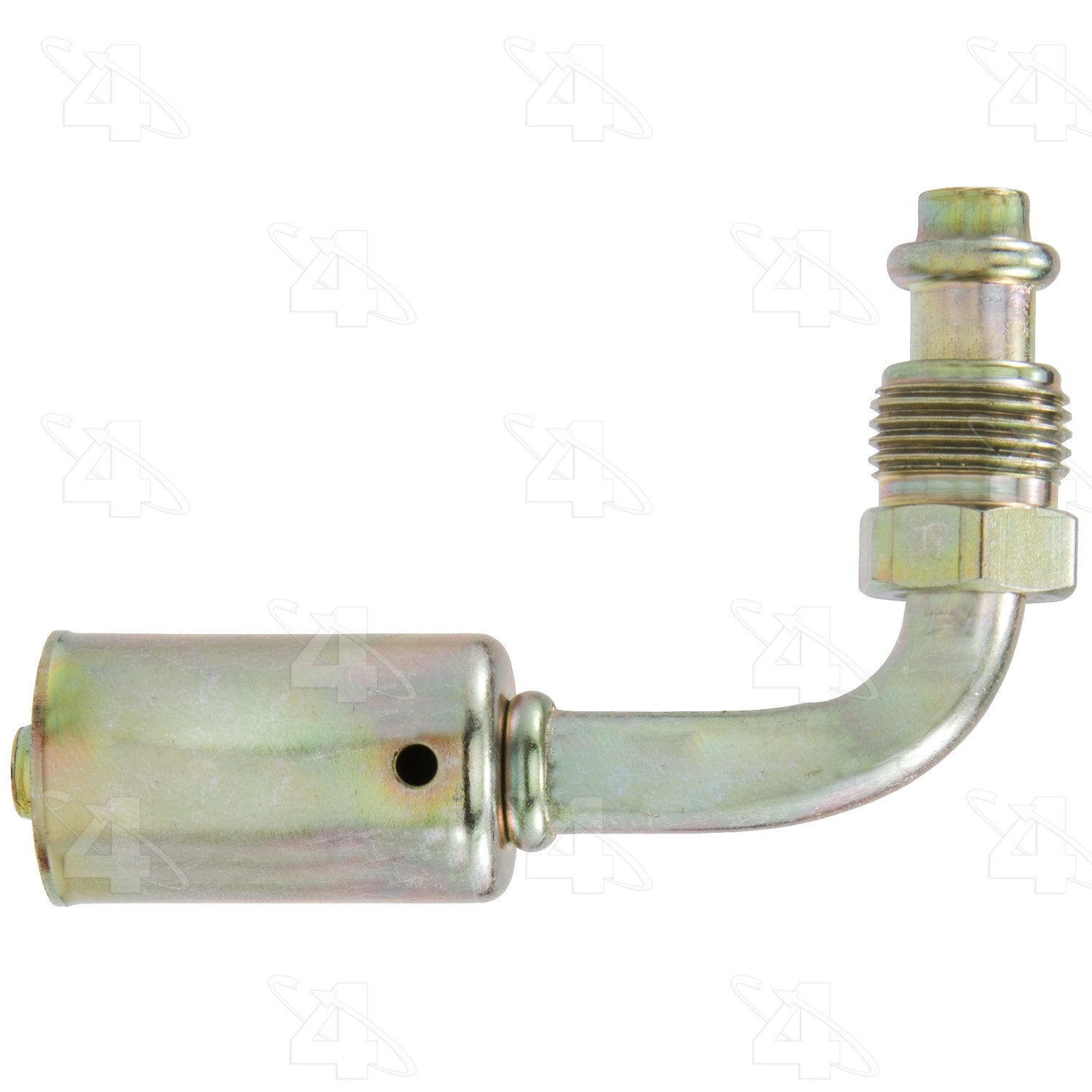 90 Degree Male O-Ring Short Pilot, Steel, Standard Diameter Beadlock A/C Fitting