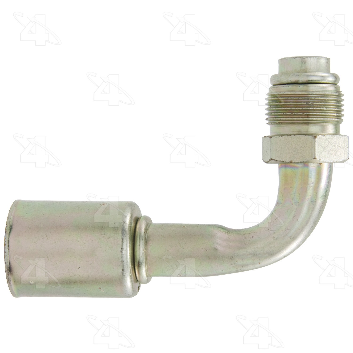 90 Degree Male O-Ring Short Pilot, Steel, Standard Diameter Beadlock A/C Fitting