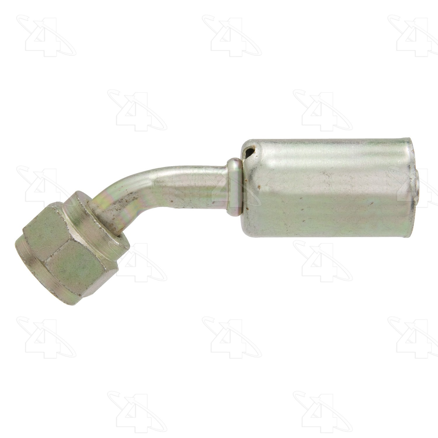 45 Degree Female O-Ring Long Pilot, Steel, Standard Diameter Beadlock A/C Fitting