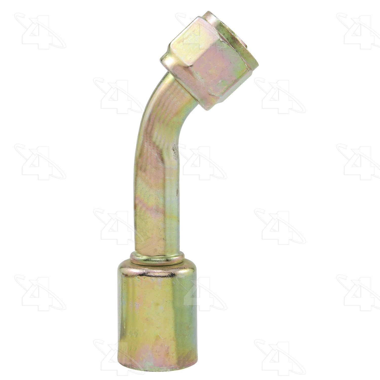 45 Degree Female O-Ring Long Pilot, Steel, Standard Diameter Beadlock A/C Fitting