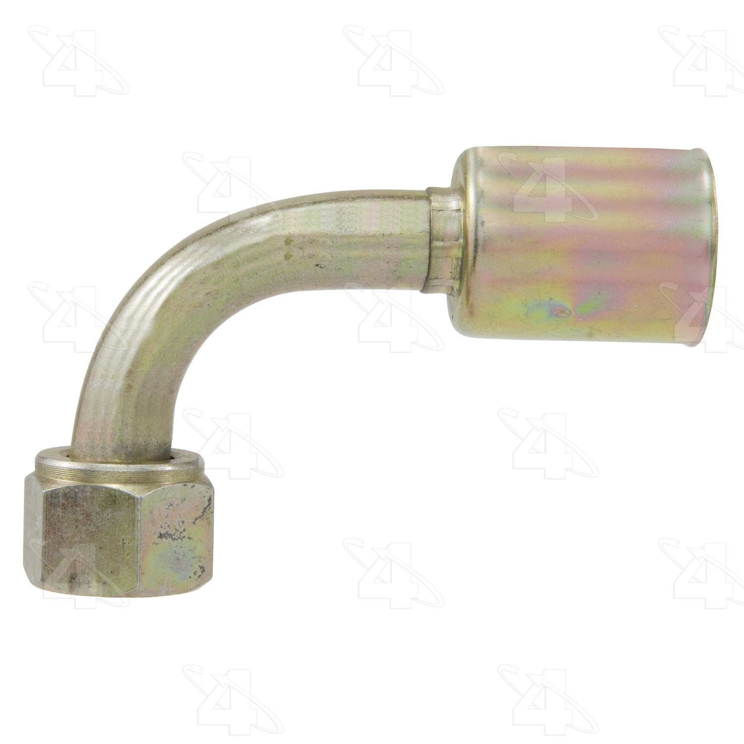 90 Degree Female O-Ring Long Pilot, Steel, Standard Diameter Beadlock A/C Fitting