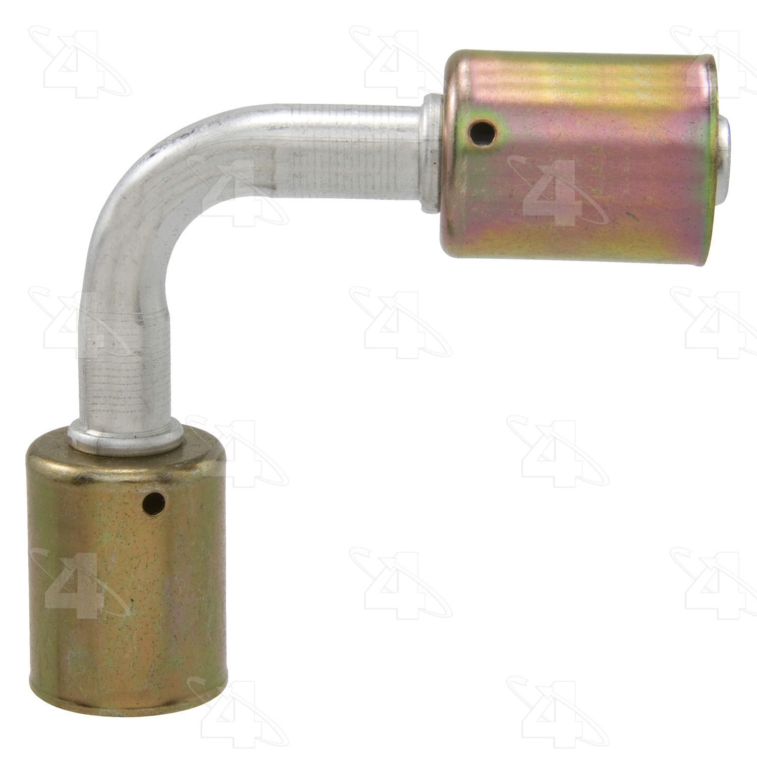 90 Degree In-line Splicer, Aluminum, Standard Diameter Beadlock, A/C Fitting