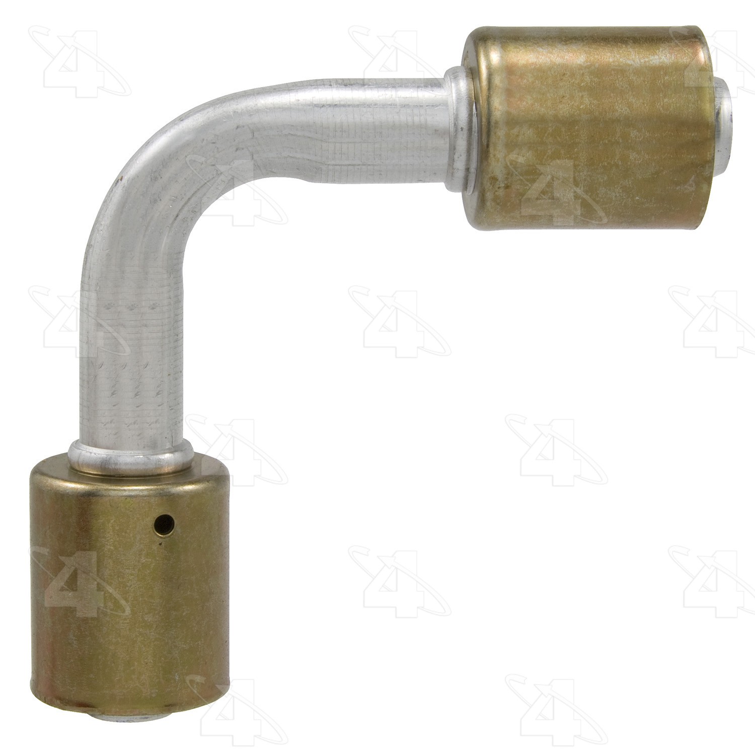 90 Degree In-line Splicer, Aluminum, Standard Diameter Beadlock, A/C Fitting