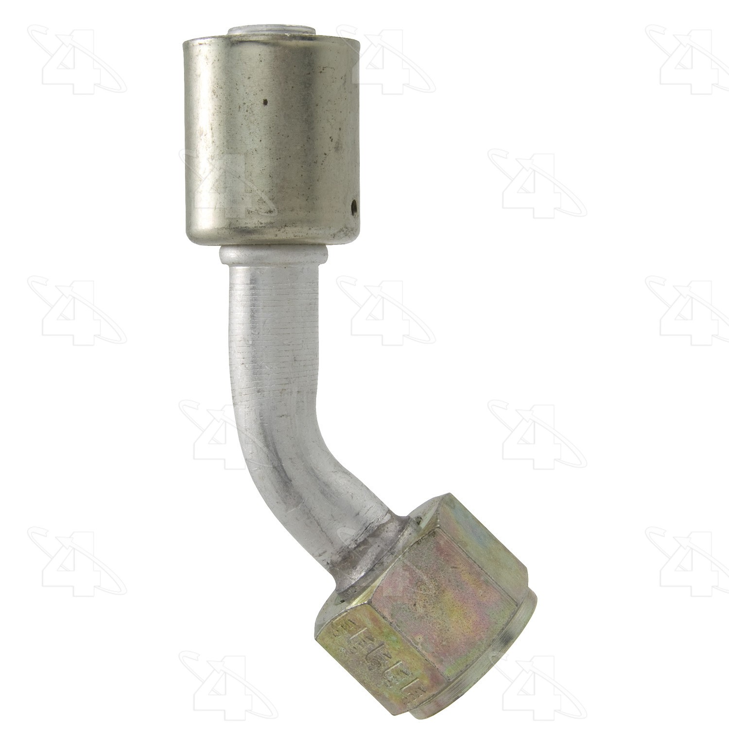 45 Degree Female Dual O-Ring, Aluminum, Standard Diameter Beadlock, A/C Fitting