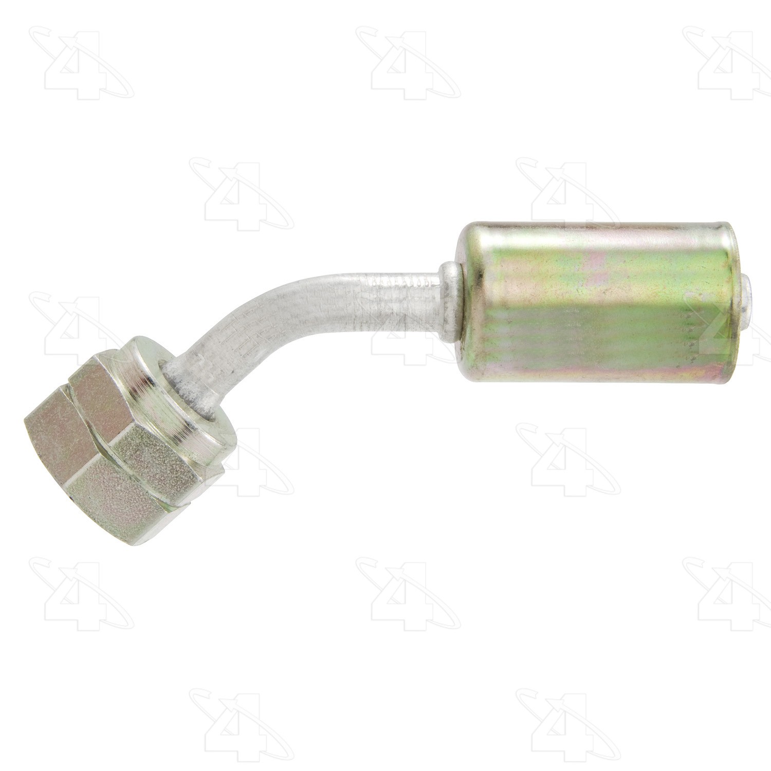 45 Degree Female Metric O-Ring, Aluminum, Standard Diameter Beadlock, A/C Fitting