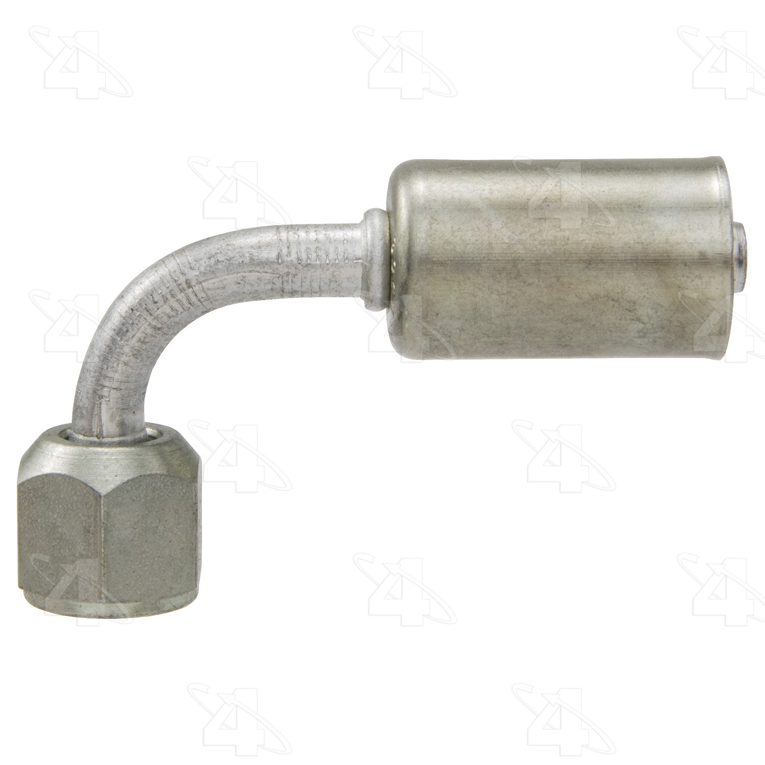 90 Degree Female Metric O-Ring, Aluminum, Standard Diameter Beadlock, A/C Fitting