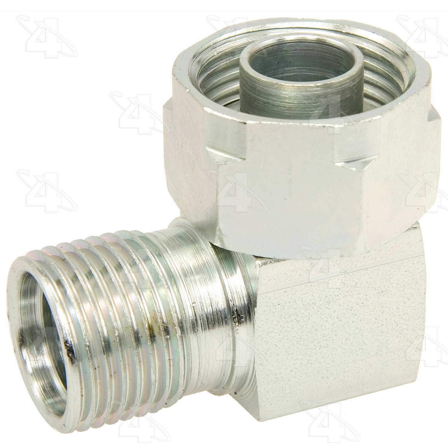 90 Degree Tube-O to Male Insert O-Ring, Steel, Adapter, A/C Fitting