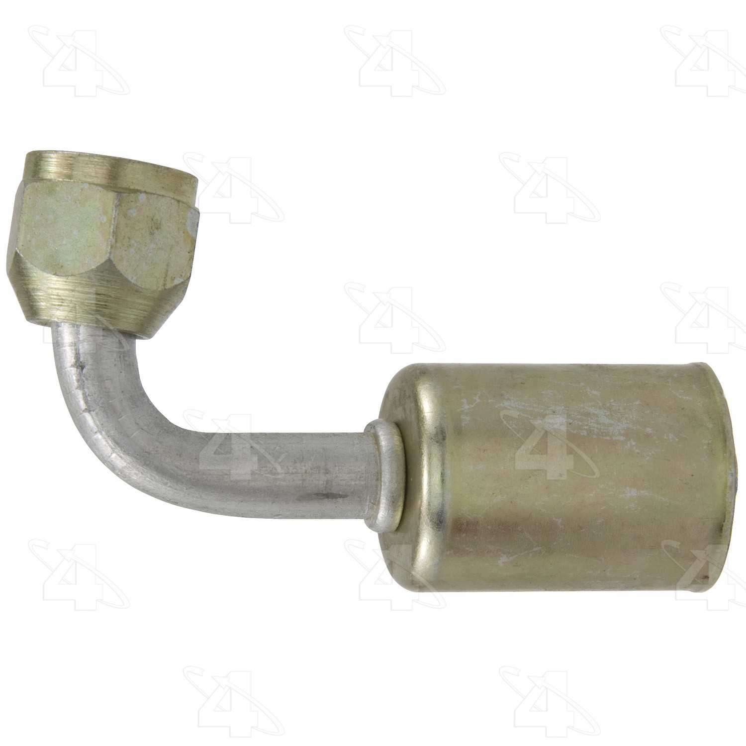 90 Degree Female Flare, Aluminum, Standard Diameter Beadlock, A/C Fitting