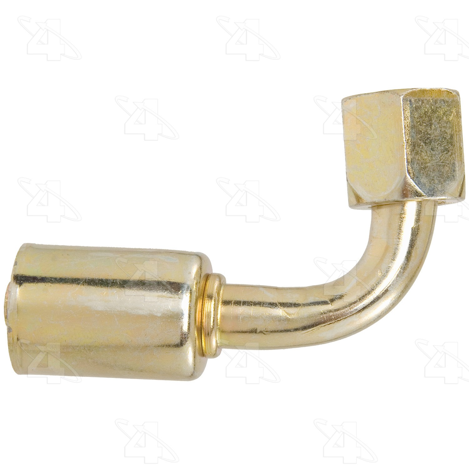 90 Degree Female Flare, Steel, Standard Diameter Beadlock, A/C Fitting
