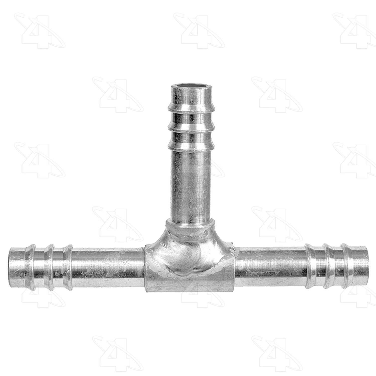 T-Splicer, Aluminum, Standard Diameter Barb and Clamp, A/C Fitting