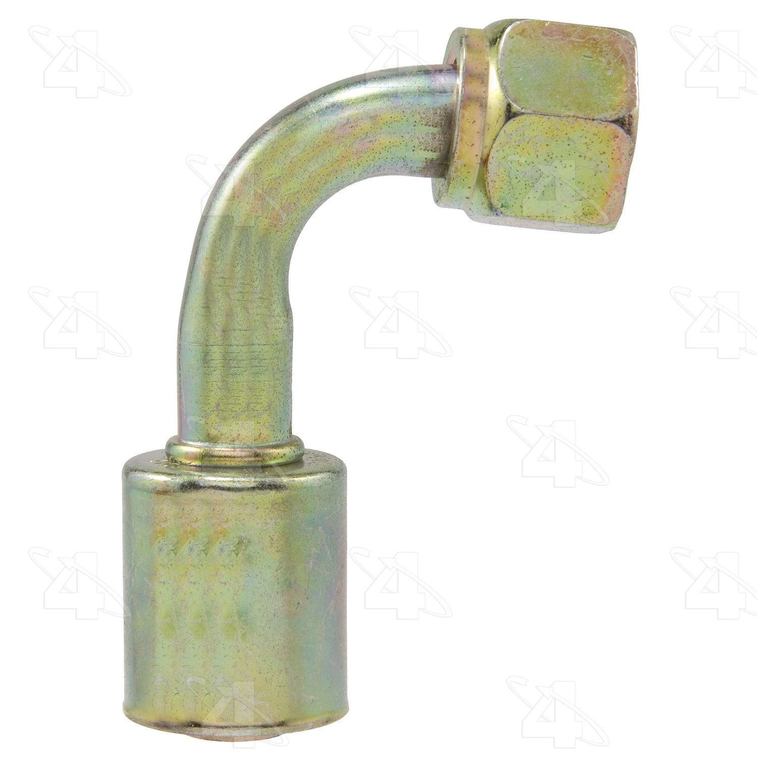 90 Degree Female O-Ring Long Pilot, Steel, Standard Diameter Beadlock A/C Fitting