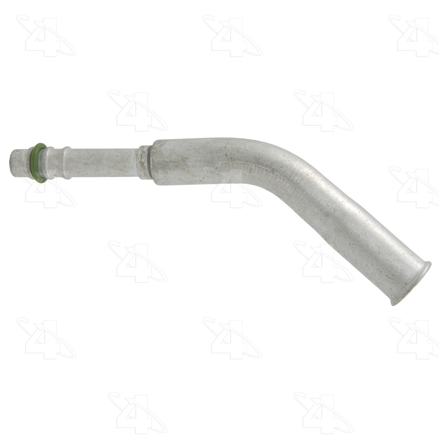 45 Degree Female Springlock, Aluminum, Standard Diameter Barb and Clamp, A/C Fitting
