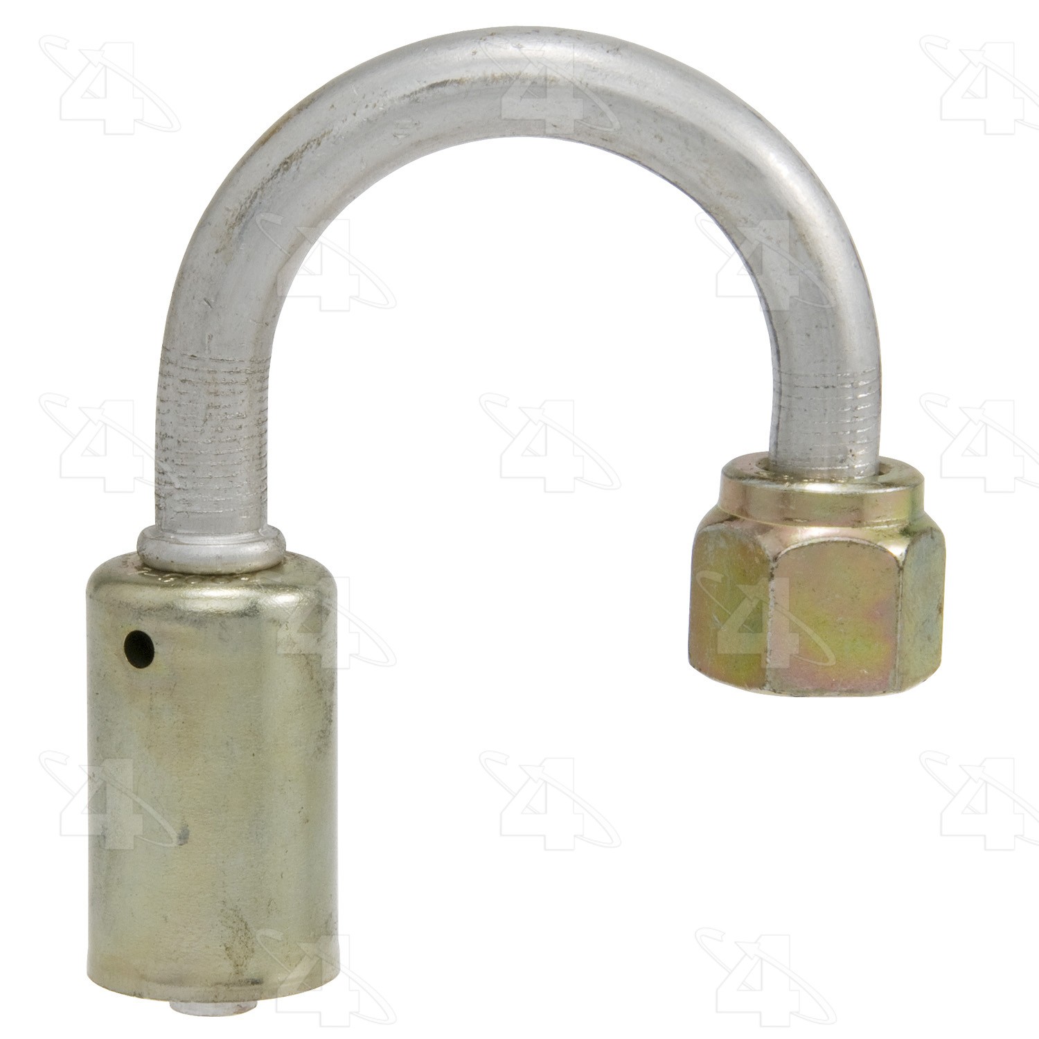 180 Degree Female O-Ring, Aluminum, Standard Diameter Beadlock, A/C Fitting