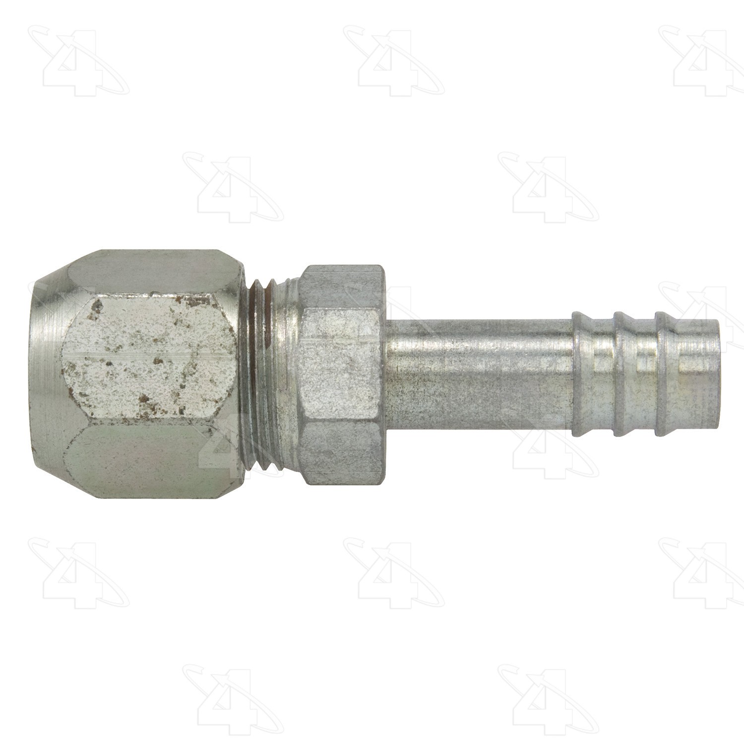 Straight Compression, Steel, Standard Diameter Barb and Clamp, A/C Fitting