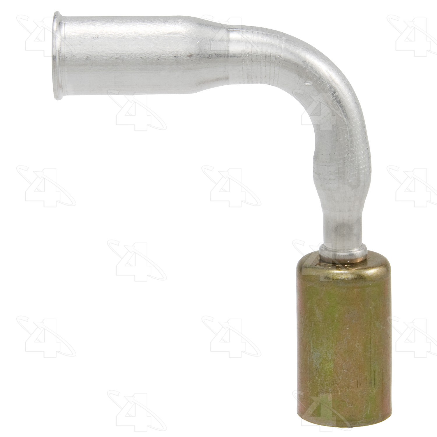 90 Degree Female Springlock, Aluminum, Standard Diameter Beadlock, A/C Fitting