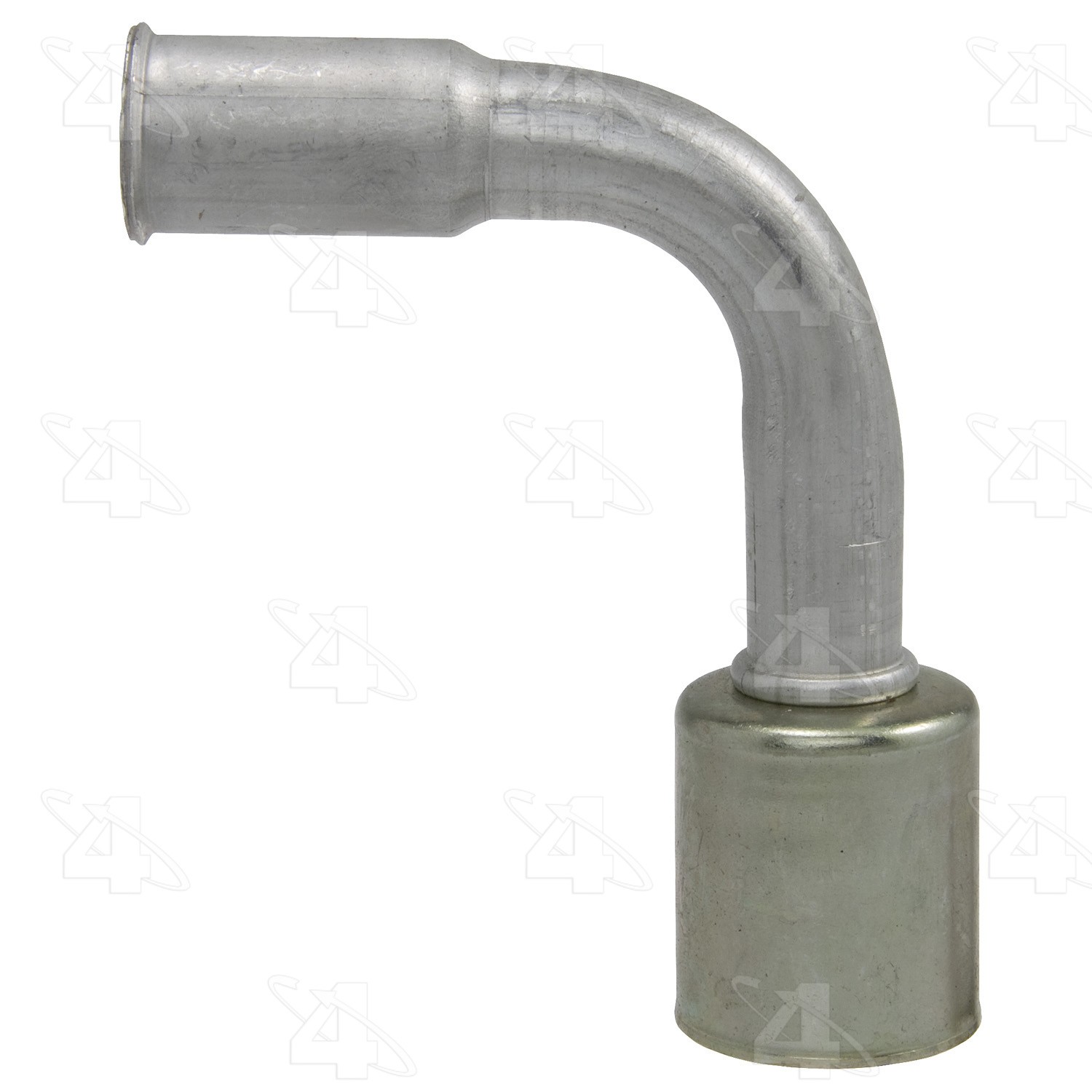 90 Degree Female Springlock, Aluminum, Standard Diameter Beadlock, A/C Fitting